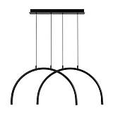 ΦΩΤΙΣΤΙΚΟ ΚΡΕΜΑΣΤΟ AΛΟΥΜΙΝΙΟ-METAΛΛΟ 10W 896Lm 3000K 840x20x330mm MAYΡΟ ARTE ILLUMINA APSIS