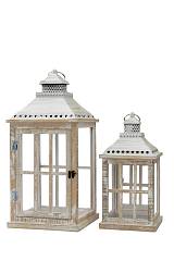 ΞΥΛΙΝΑ ΦΑΝΑΡΙΑ ΣΕΤ2 ΟΡΘΟΓΩΝΙΑ ΚΑΦΕ 28Χ28Χ60ΕΚ ΚΑΙ 21Χ21Χ42,5ΕΚ