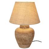 ΛΑΜΠΑΤΕΡ ΑΠΌ ΞΥΛΟ MANGO ΕΠΙΤΡΑΠΕΖΙΟ ΜΕ ΜΠΕΖ ΚΑΠΕΛΟ Φ20Χ47ΕΚ ΚΑΠΕΛΟ(Φ28)