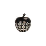 FRUIT BLACK 2 ΔΙΑΚΟΣΜΗΤΙΚΟ ΜΗΛΟ 12x12x13cm POLYRESIN ΜΑΥΡΟ ΛΕΥΚΟ