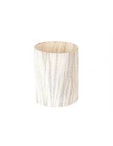 Κηροπήγιο ποτήρι γυαλ.λευκό Φ10Η13cm